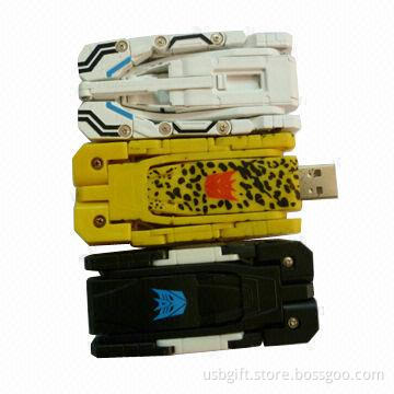 USB flash disk, 2GB capacity, transformer design, promotional gift